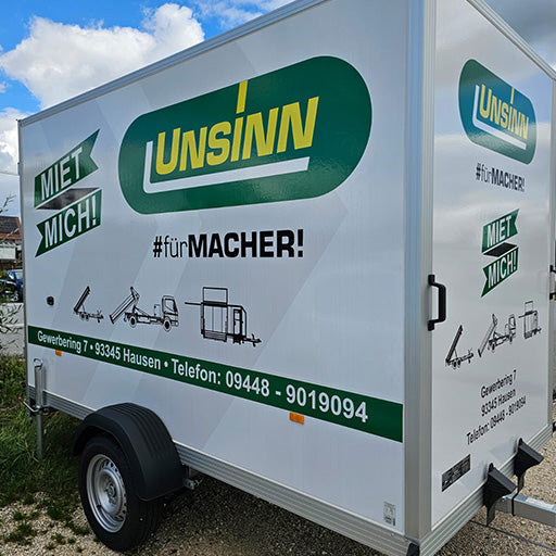 UNSINN Mietangebot, Kofferanhänger