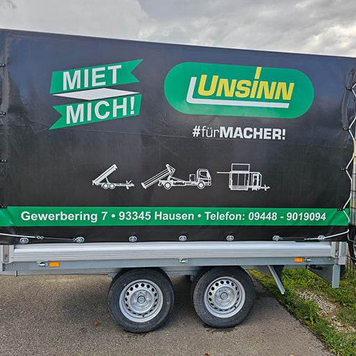 UNSINN Mietangebot, Hochlader mit Planenaufbau
