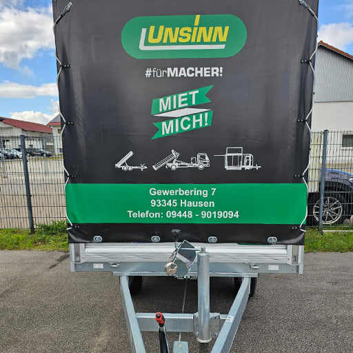 UNSINN Mietangebot, Hochlader mit Planenaufbau