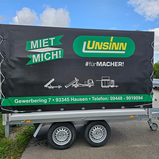 UNSINN Mietangebot, Hochlader mit Planenaufbau
