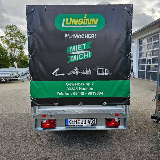 UNSINN Mietangebot, Hochlader mit Planenaufbau